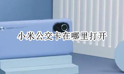 小米公交卡在哪里打开 小米公交怎么添加已有的公交卡