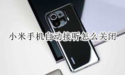 小米手机自动接听怎么关闭 小米怎么关闭自动接听电话