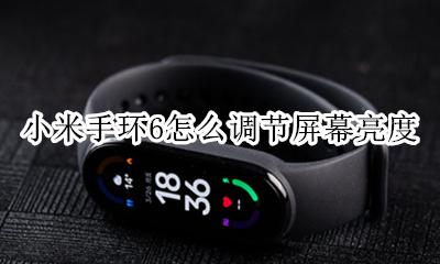 小米手环能调节屏幕亮度吗 小米手环6怎么调节屏幕亮度