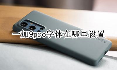 华为9x字体怎么调简体 一加9pro字体在哪里设置