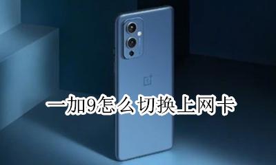 一加9怎么切换上网卡 一加9怎么设置上网卡
