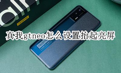 真我gtneo怎么设置抬起亮屏 如何设置抬起亮屏