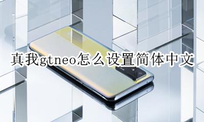 真我gtneo怎么设置简体中文 如何设置简体中文