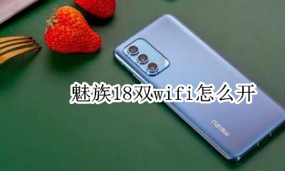 魅族18双wifi怎么开 魅族18双wifi怎么设置