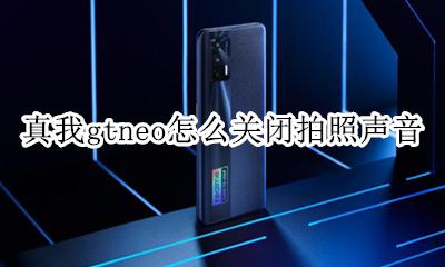 真我gtneo怎么关闭拍照声音 如何关闭拍照声音