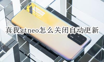 真我gtneo怎么关闭自动更新 如何关闭自动更新