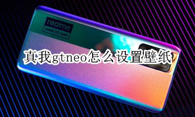 真我gtneo怎么设置壁纸 如何设置壁纸