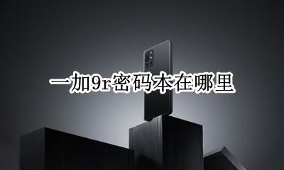 一加9r密码本在哪里 一加9r密码本怎么设置