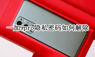 一加9pro隐私密码如何解除 一加9pro忘记解锁密码怎么办