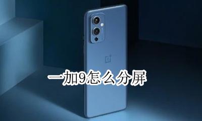一加9怎么分屏 一加9t手机怎么分屏