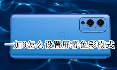 一加9屏幕色彩怎样调最好 一加9怎么设置屏幕色彩模式