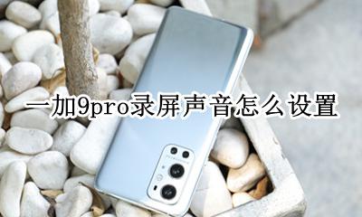一加录屏怎么录声音 一加9pro录屏声音怎么设置