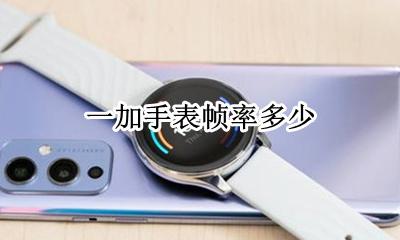 一加显示帧数 一加手表帧率多少