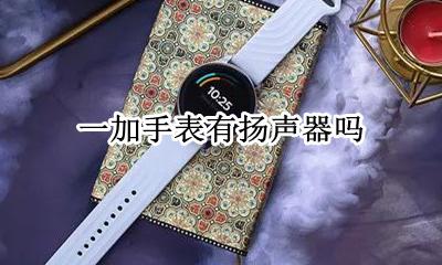 一加手表有扬声器吗 带扬声器的智能手表