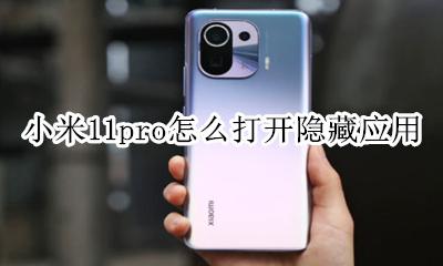 小米11pro怎么打开隐藏应用 小米miui11隐藏应用怎么打开