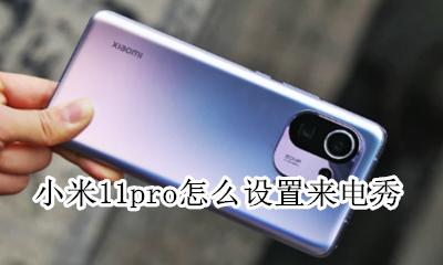小米手机来电秀秀怎么设置 小米11pro怎么设置来电秀