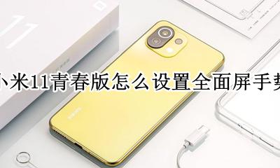 小米11怎样设置全面屏手势 小米11青春版怎么设置全面屏手势