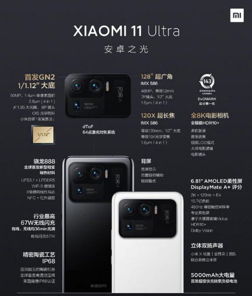小米11ultra有16+512吗