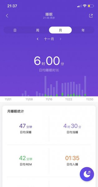 小米手环6怎么看睡眠