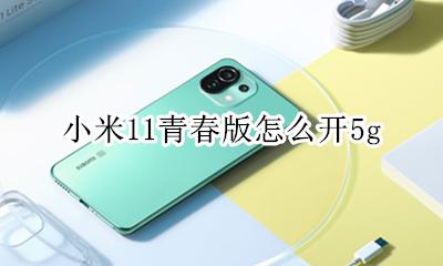 小米11青春版怎么开5g 小米11青春版怎么开卡槽