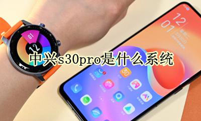 s30和s30pro 中兴s30pro是什么系统