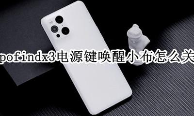 oppofindx3电源键唤醒小布怎么关闭 关闭电源键唤醒小布