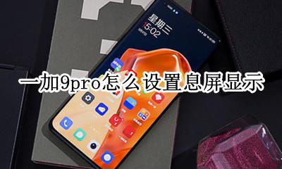 一加9支持息屏显示吗 一加9pro怎么设置息屏显示