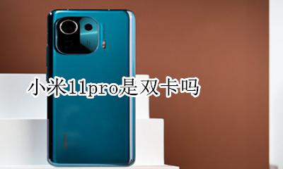 小米11pro是双卡吗 小米11手机是双卡双待吗