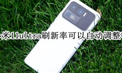 miui11刷新率设置 小米11ultra刷新率可以自动调整吗