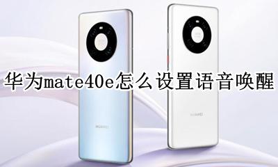 华为mate40pro唤醒功能 华为mate40e怎么设置语音唤醒