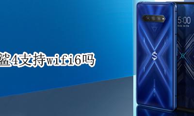 黑鲨4wifi4 黑鲨4支持wifi6吗