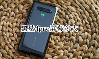 黑鲨4pro参数 黑鲨4pro屏幕多大