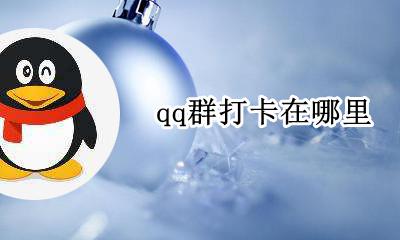 qq群打卡在哪里 怎么设置群打卡