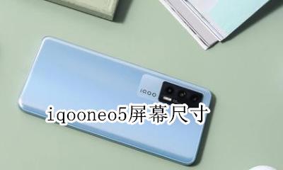 iqooneo屏幕参数 iqooneo5屏幕尺寸