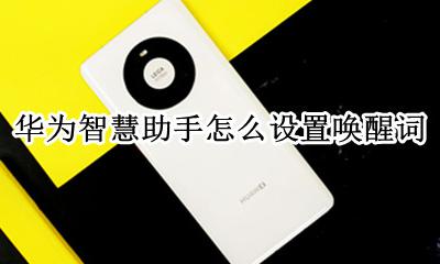 华为智慧助手怎么设置唤醒词 华为语音助手怎么设置唤醒词