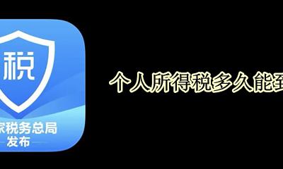 个人所得税多久能到账 个人所得税申报以后多久到账