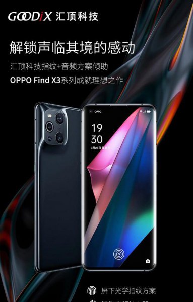 oppofindx3是屏幕指纹吗