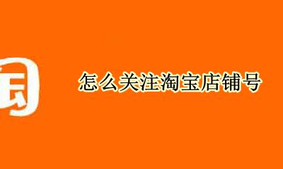怎么关注淘宝店铺号 卖家淘宝店铺号怎么找