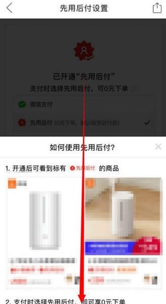 拼多多先用后付款在哪里关闭