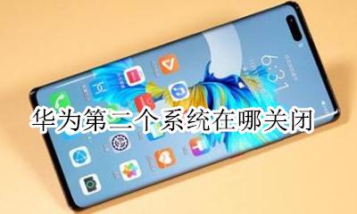 华为第二个系统在哪关闭 华为手机怎样关闭第二个系统