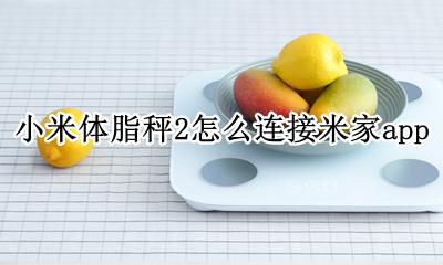 小米体脂秤2怎么看体脂 小米体脂秤2怎么连接米家app