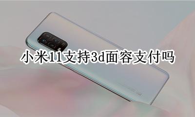 小米11面部支付 小米11支持3d面容支付吗