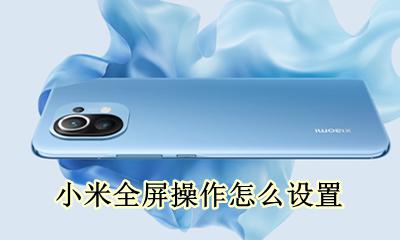 小米全屏操作怎么设置 小米手机怎么设置全屏模式