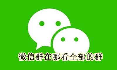 微信在哪看所有群聊 微信群在哪看全部的群