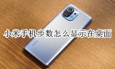 小米手机屏保显示步数 小米手机步数怎么显示在桌面