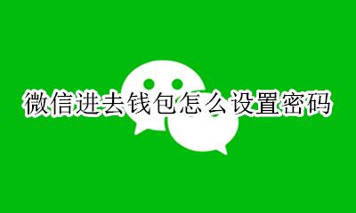 微信进去钱包怎么设置密码 要进入微信钱包的时候怎么设置密码