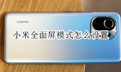 小米全面屏模式怎么设置 小米如何设置全面屏模式