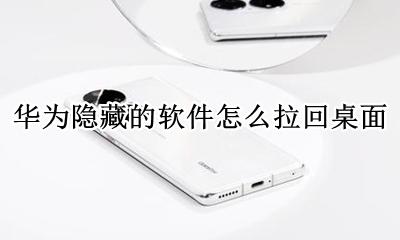 华为隐藏的软件怎么拉回桌面 华为手机把功能隐藏了如何拉到桌面上