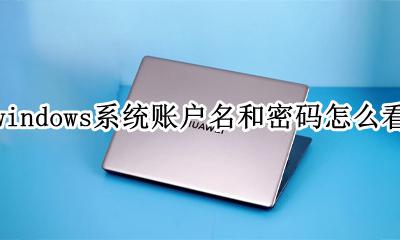 查看windows账户密码 windows系统账户名和密码怎么看