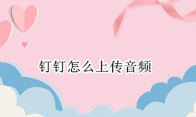 钉钉怎么上传音频 如何在钉钉上传音频